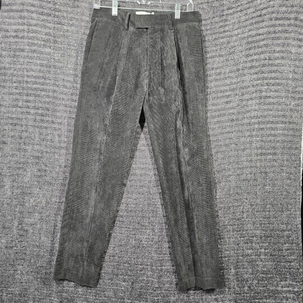 NWT TopMan Corduroy Pants Black Mens 30/32 Tappered